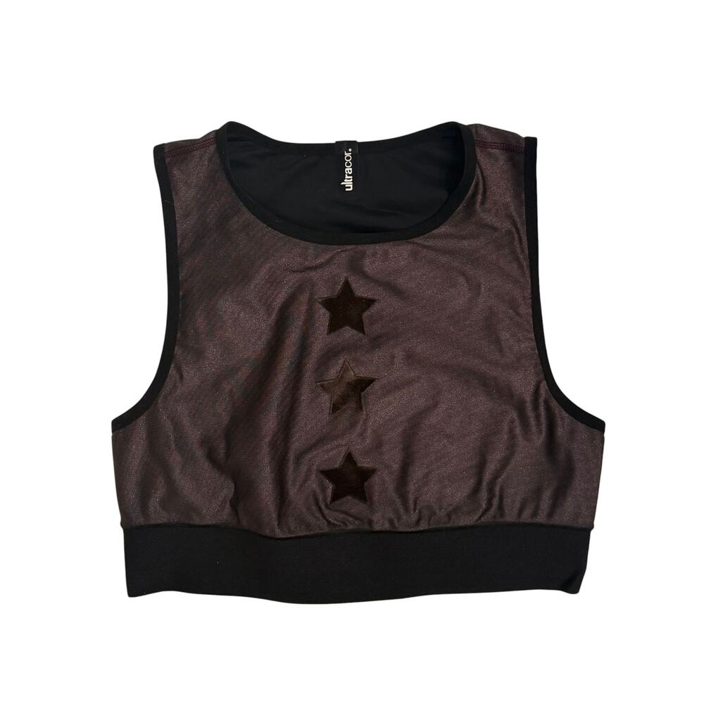 Ultracor Star Applique Crop Top - Size S NWOT